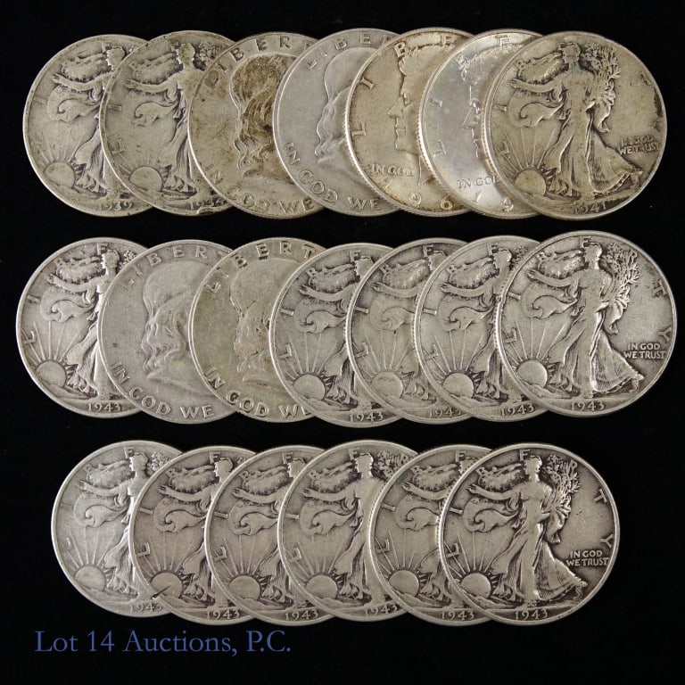 90% Silver U.S. Half Dollars (20) (1 of 5)