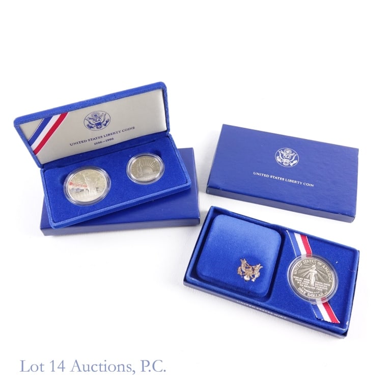 1986-S U.S. Silver & Clad Liberty Coins in OGP (3) (1 of 3)