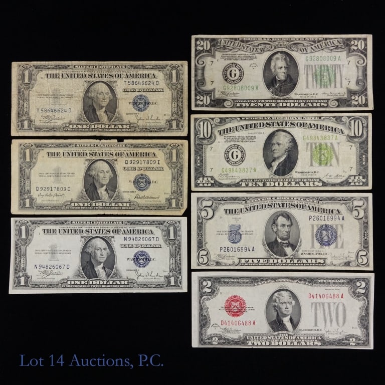 1928 - 1935 Various U.S. Currencies (5) (1 of 5)