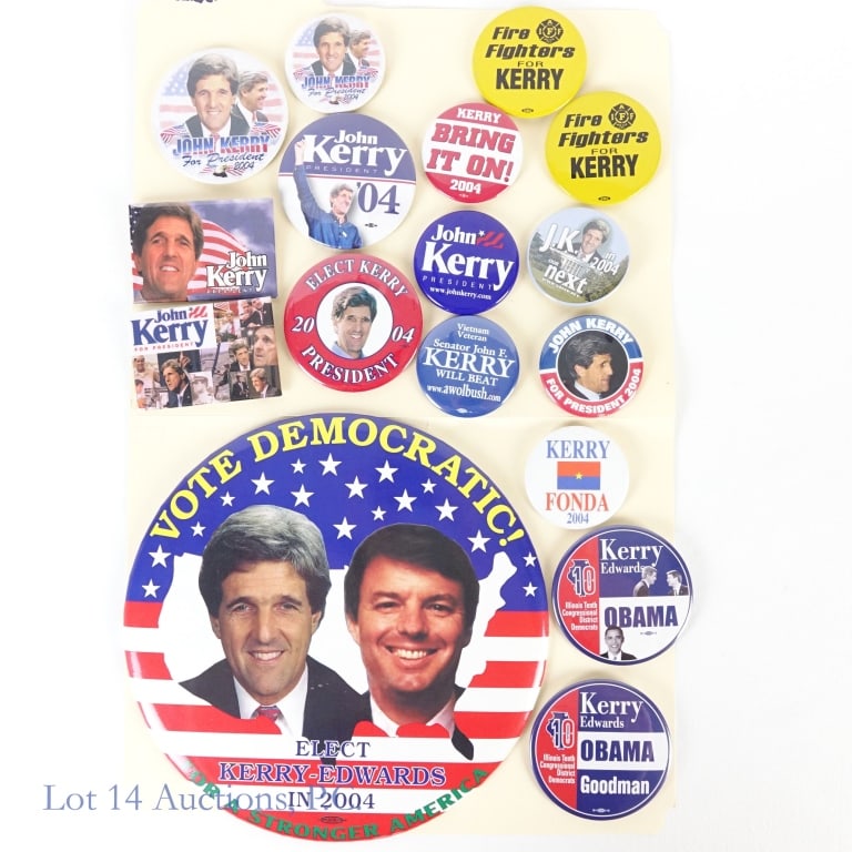 2004 John Kerry Presidential Campaign Items (17) (1 of 3)