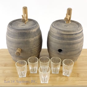 1961 Sears Catalog Glasses & Wine Casks / Kegs (8)