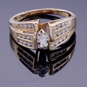 CRP 10k - 12k Gold & Diamond Ring