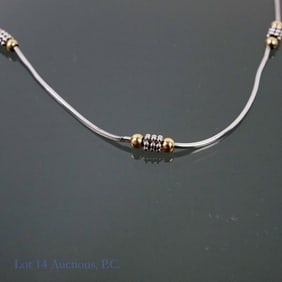 14k White & Yellow Gold Bracelet