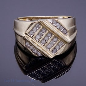 Yellow Gold + Diamond Ring