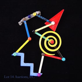 Eve Kaplin Memphis Group Kinetic Brooch