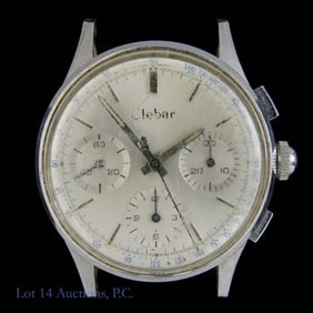 Clebar Venus (?) Zodiac Chronograph Watch