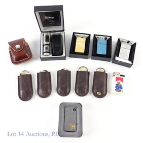 Cigarette Lighters Zippo, Colibri & Marlboro (12)