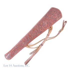 Carlock Saddlery Leather Rifle Saddle Scabbard