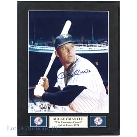Mickey Mantle Signed / Framed Photo (10x13)