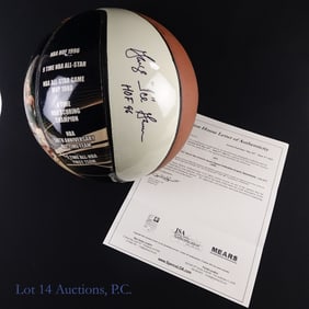 George Gervin Signed Basketball (JSA & MEARS)