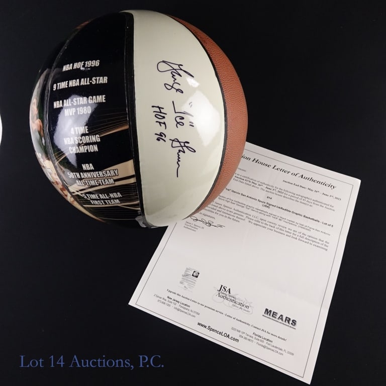 George Gervin Signed Basketball (JSA & MEARS): George "Iceman" Gervin Autographed Basketball (JSA & MEARS COA). Regarded by many as one of the greatest guards in NBA history. George Gervin trademarked many of the routine moves we see in today's ga