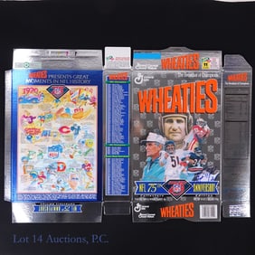 Walter Payton Signed 75th Anniv Wheaties (COA)