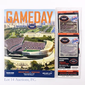 Soldier Field Remodel Inaugural Program & Stubs