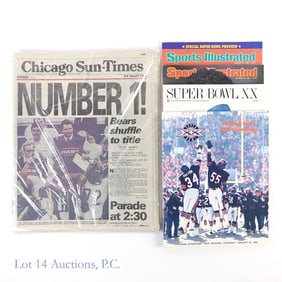 1985 Chicago Bears Memorabilia (SI's & Programs)