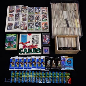 Large Bin Of Sports Cards Mostly 1990's