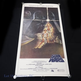 1977 Star Wars A New Hope Poster (Style A) (3-Sh)