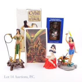 Cybil, Bettie Page, Liberty Meadows Figurines (4)