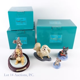 WDCC Lady and the Tramp, Peg, Jock, Scamp COA (3)