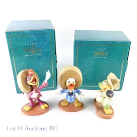 WDCC Three Caballeros Sculptures w/ COA's (3)