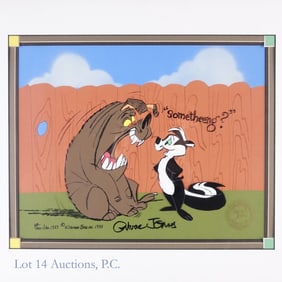 "Pepe & Dog" Cel, Chuck Jones Signed & Numbered