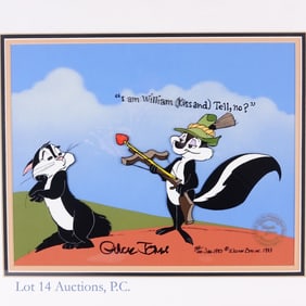 "Pepe & Kitty" Cel, Chuck Jones Signed & Numbered