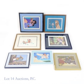 Framed Disney Lithographs (7)
