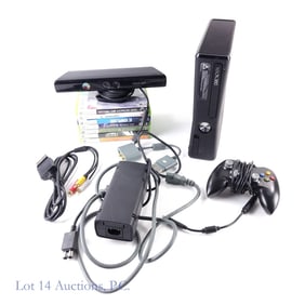 X-Box 360 Console, Games, Accessories (10)