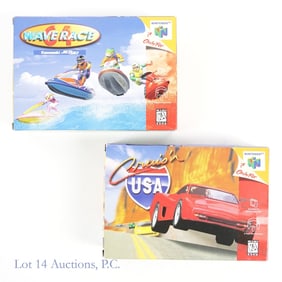 1996 Nintendo 64 Cruis'n USA / Wave Race 64 (CIB)