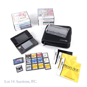 Nintendo 3DS, Case, Games (+20)