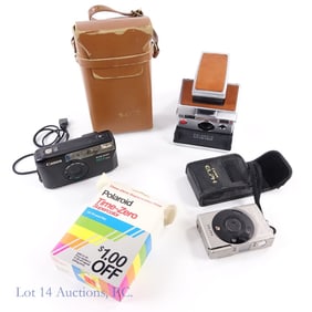 Polaroid SX-70, Canon Point & Shoot Cameras (3)