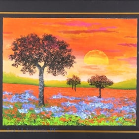 David Najar "Glowing Skies" Framed Painting