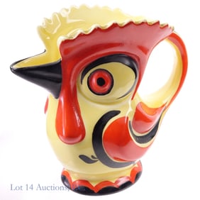 Erphila Czechoslovakia Rooster Pitcher
