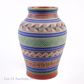Ladislao Ortego Tonala Pottery Vase