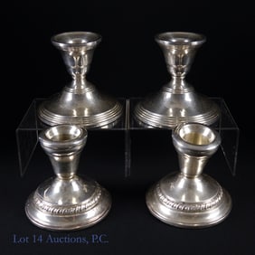 Weighted Sterling Silver Candle Holders