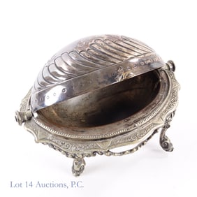 WITHDRAWN - NOT STERLING. Small Chafing Dish - Sterling Silver Body