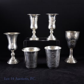 Sterling Silver Kiddush Cups - Judaica