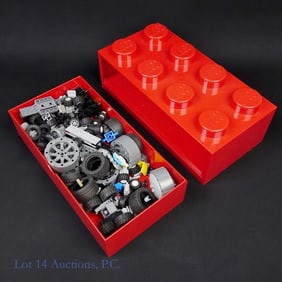 LEGO Wheels Pieces (Red Copenhagen Case)
