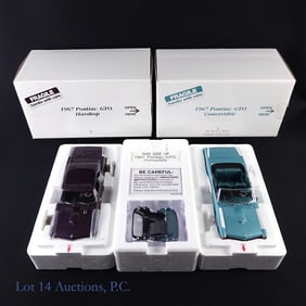 2 Danbury Mint 1967 Pontiac GTO Die Cast Models