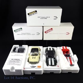 3 Danbury Mint Camaro Die Cast Cars