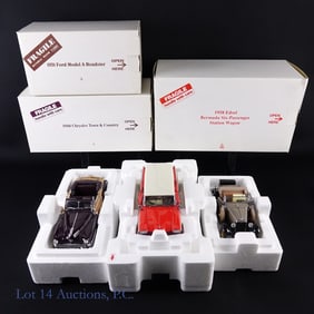 3 Danbury Mint Family Classic Die Cast Cars