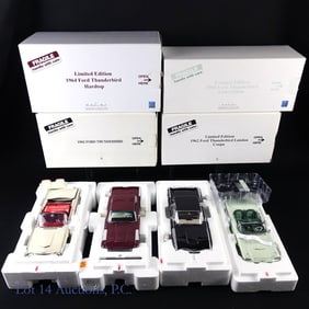 4 Danbury Mint Ford Thunderbird Die Cast Cars