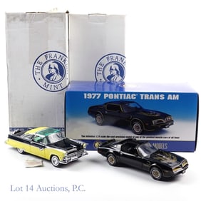 55 Fairlane, 77 Trans Am, Franklin Mint (2)