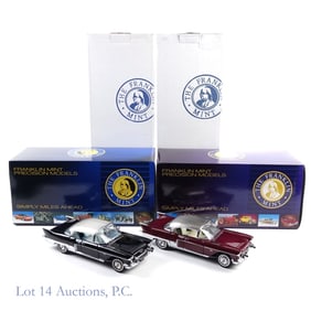57 Cadillac Broughams, Franklin Mint (2)