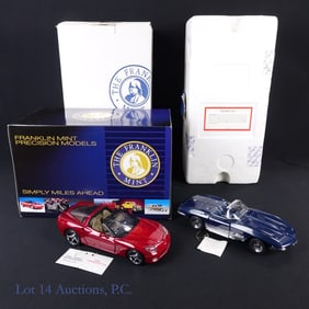 65 & 05 Corvettes, Franklin Mint (2)