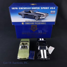 70 Chevelle, 68 Mustang, Franklin Mint (2)