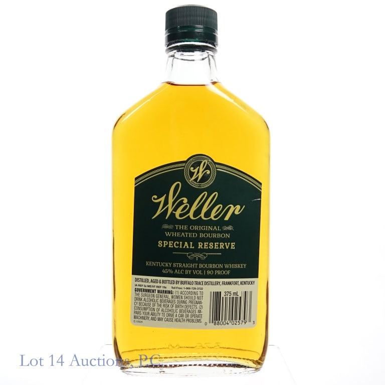 Weller Special Reserve Bourbon (375 ml): Weller Special Reserve Bourbon, 90 Proof, 375 ml, laser code unavailable, small scratch on upper front label.