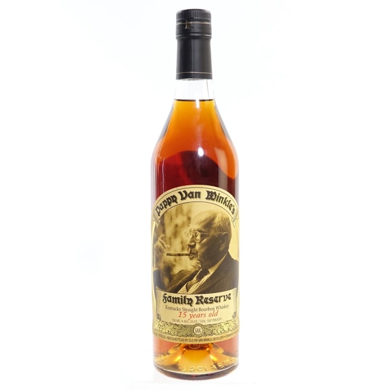 Pappy Van Winkle 15 Yr Family Res Bourbon (2024): Pappy Van Winkle 15 Year Family Reserve Bourbon (2024, per laser code), 107 Proof, 750 ml.