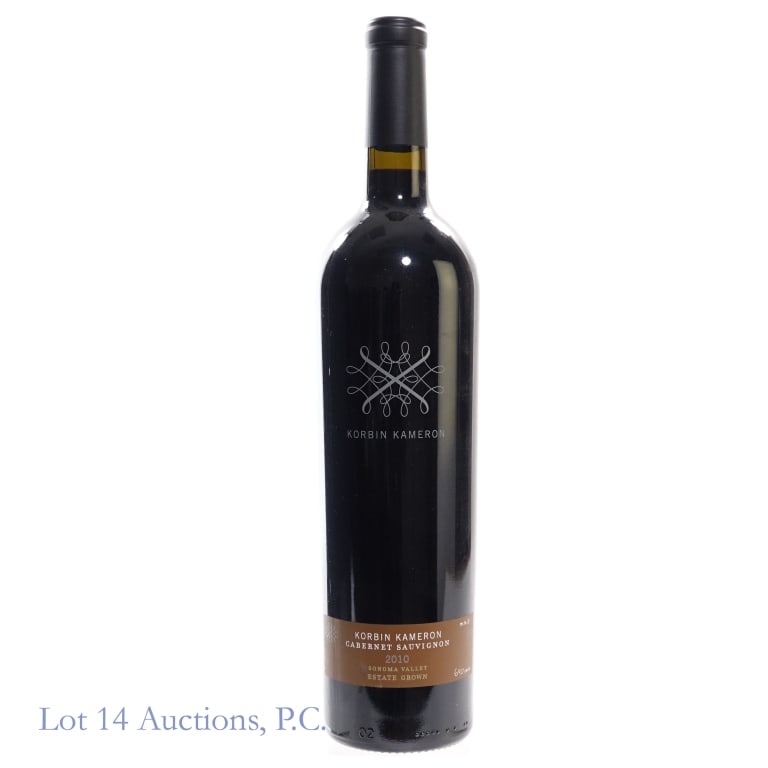 2010 Korbin Kameron Sonoma Valley Cabernet Sauv.: 2010 Korbin Kameron Sonoma Valley Cabernet Sauvignon, 13.7% ABV, 750 ml, Vintage: 2010, Region: Sonoma Valley, California, 690 cases total.
