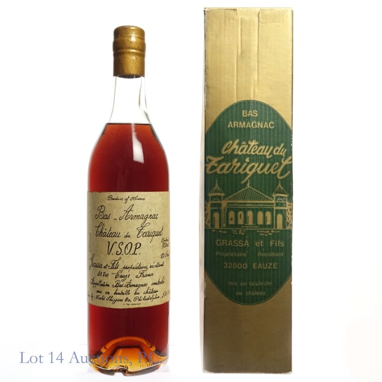 Chateau du Tariquet VSOP Bas-Armagnac: Chateau du Tariquet VSOP Bas-Armagnac, 80 Proof, 750 ml. Original box included.
