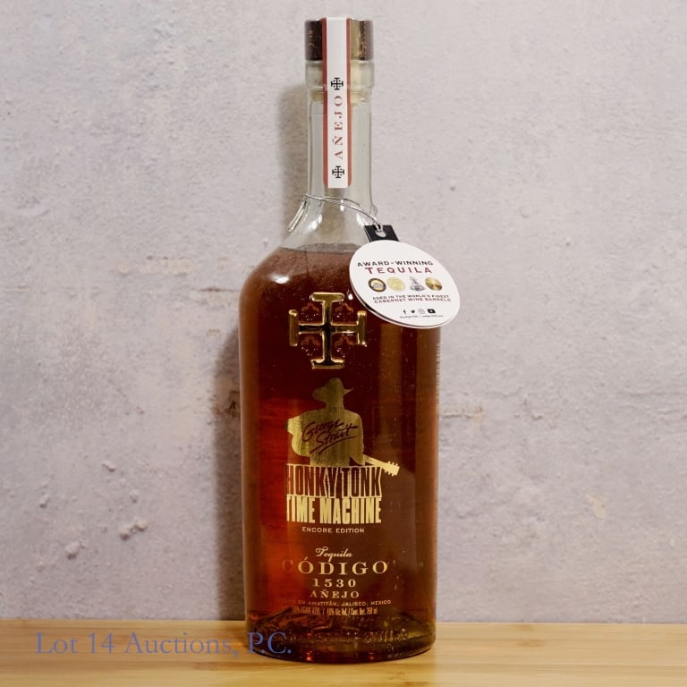 Codigo 1530 Honky Tonk Time Machine Anejo Tequila: Codigo 1530 George Strait Honky Tonk Time Machine Anejo Tequila, 80 Proof, 750 ml, Encore Edition.